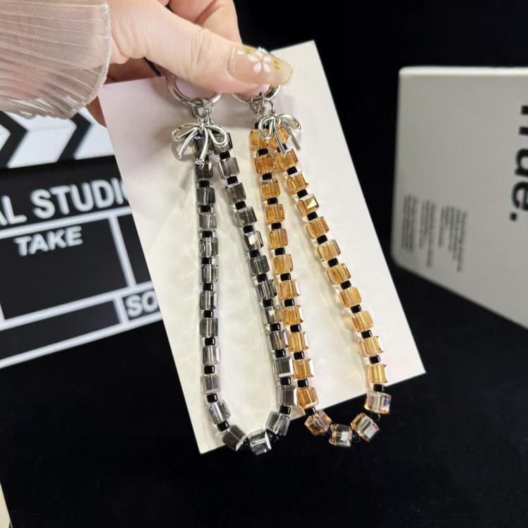 Sugar Cube Crystal Beaded Phone Chain