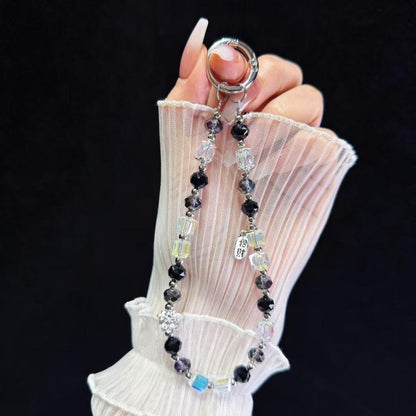 Alloy Zhaofu Crystal Beaded Phone Chain