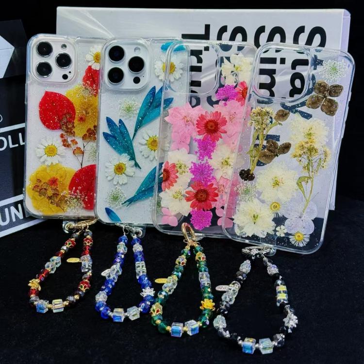 Alloy Zhaofu Crystal Beaded Phone Chain