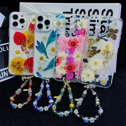 Alloy Zhaofu Crystal Beaded Phone Chain