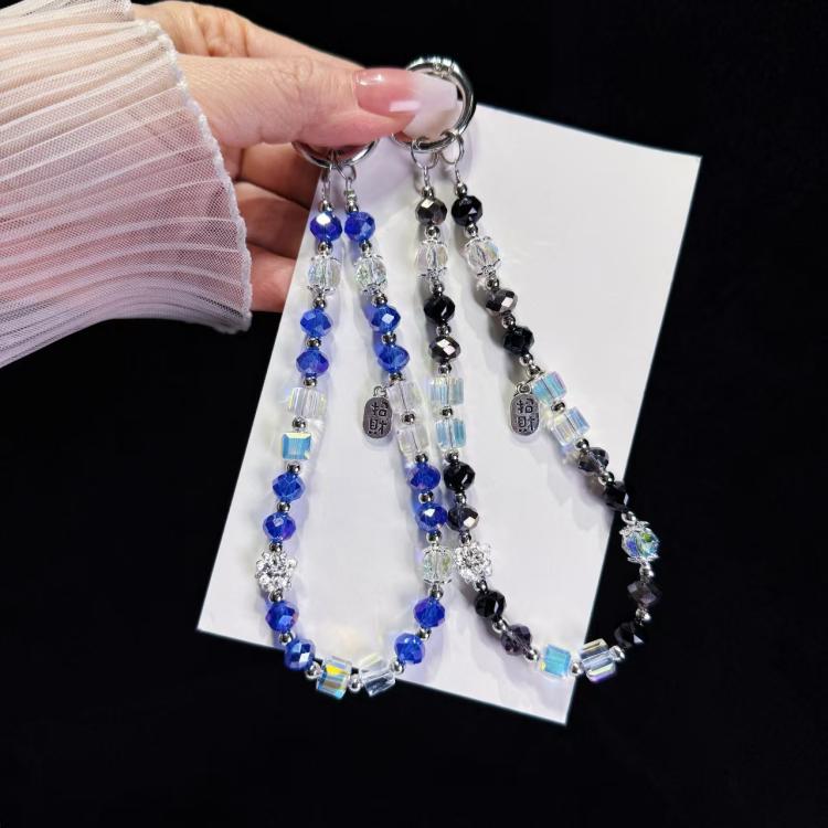 Alloy Zhaofu Crystal Beaded Phone Chain
