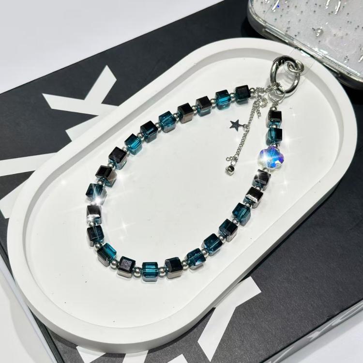 Crystal Cube Phone Chain