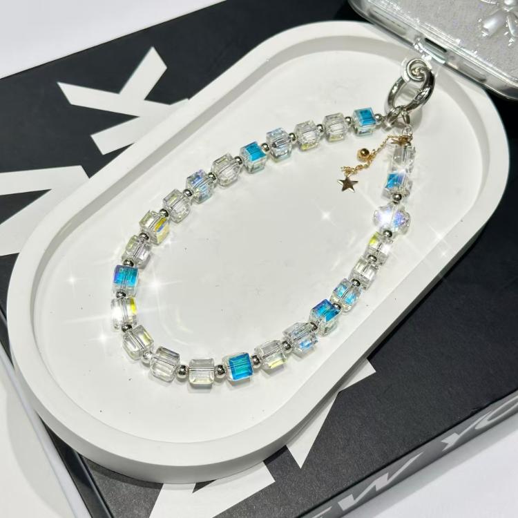 Crystal Cube Phone Chain