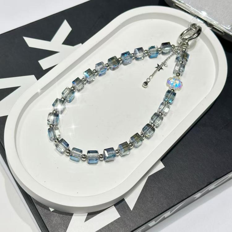 Crystal Cube Phone Chain