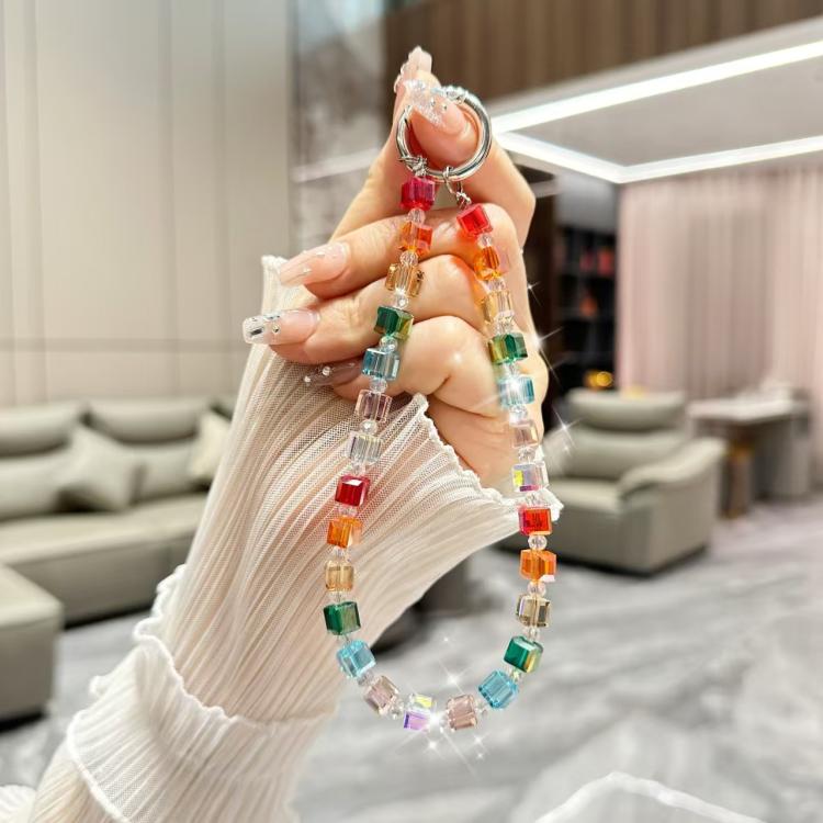 Crystal Cube Phone Chain