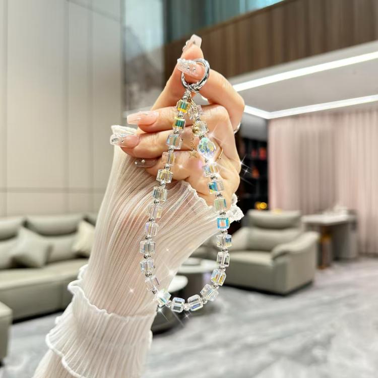 Crystal Cube Phone Chain