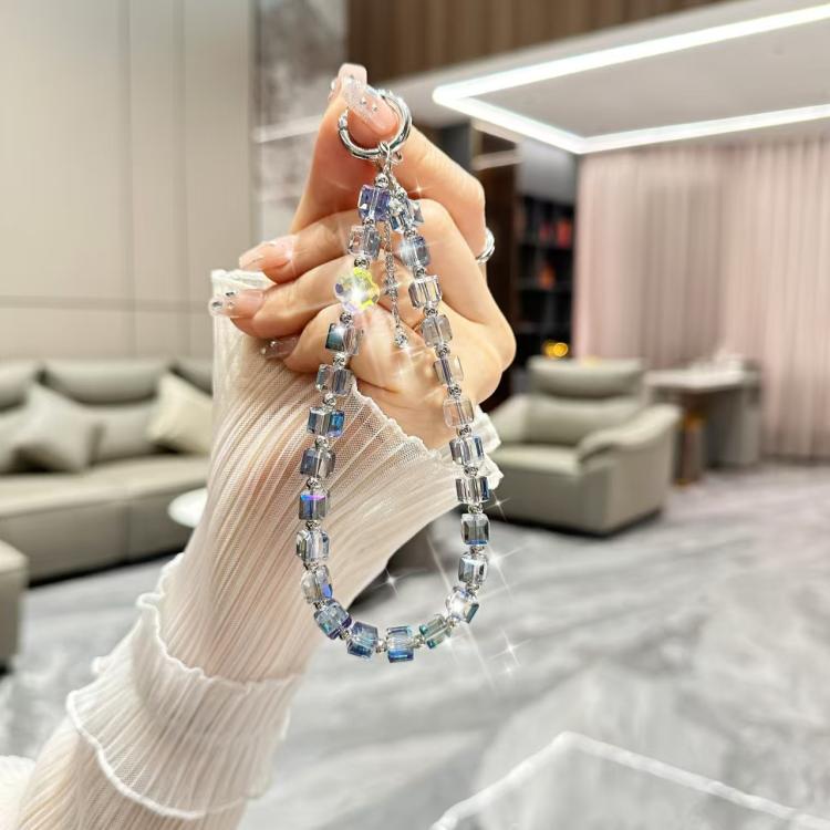 Crystal Cube Phone Chain
