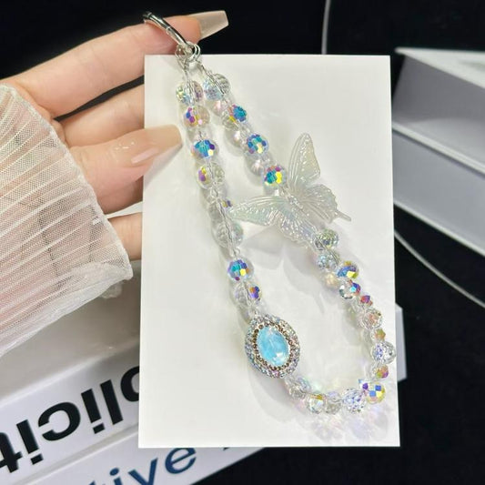 Heavy Industry Diamond-Rncrusted Sparkle Retro Phone Chain