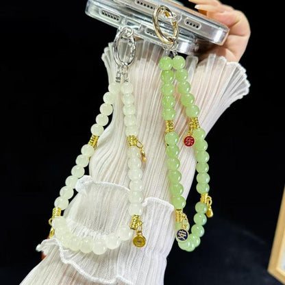 Peace And Joy Beaded Mobile Phone Chain