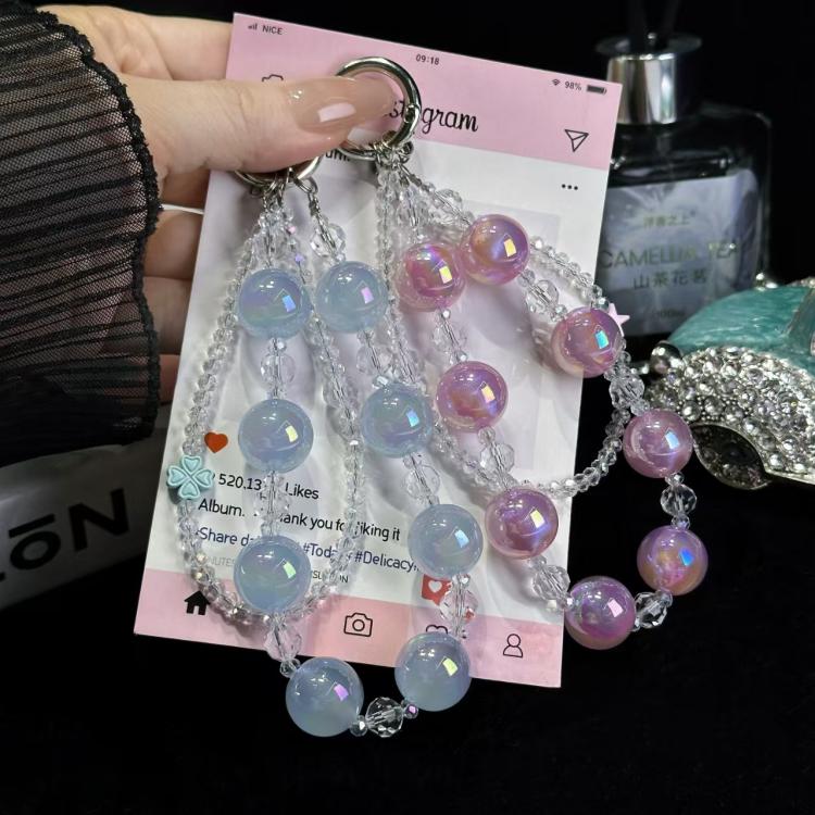 Laser Luminous Beads Phone Chain