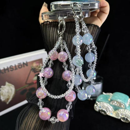 Laser Luminous Beads Phone Chain
