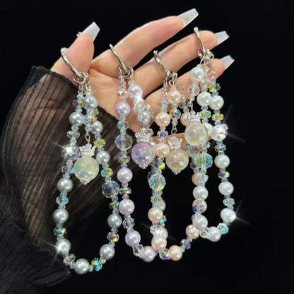 Small Crown Tassel Phone Chain