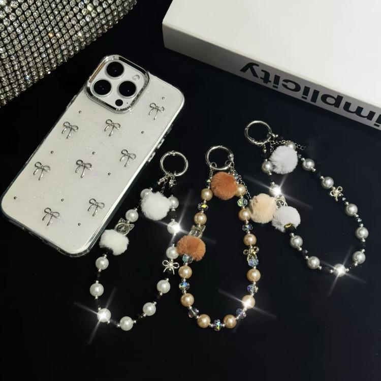 Small Hairball Pearl Mobile Phone Chain