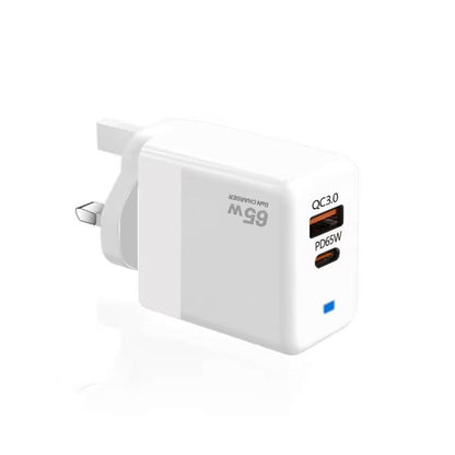 GaN PD 45W + QC3.0 USB Fully Compatible Protocol Charger for MacBook，UK Plug, UK Plug(, UK Plug