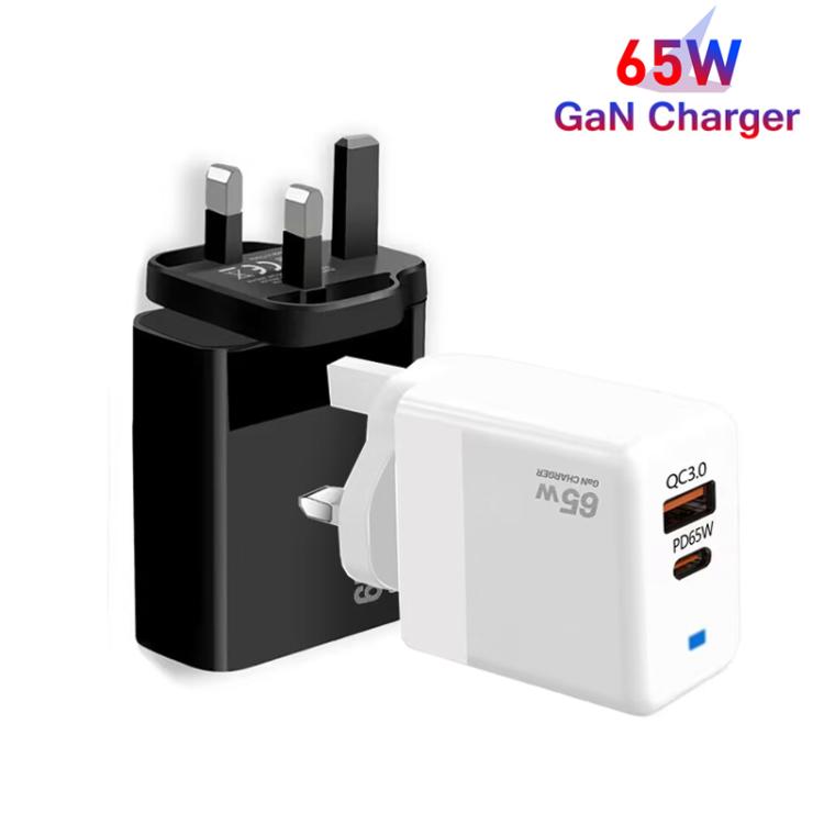GaN PD 45W + QC3.0 USB Fully Compatible Protocol Charger for MacBook，UK Plug, UK Plug(, UK Plug