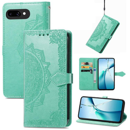 Mandala Flower Embossed Leather Phone Case, For Google Pixel 10a, For Google Pixel 10 Pro XL, For Google Pixel 9a, For Google Pixel 9 Pro XL, For Google Pixel 10 / 10 Pro, For Google Pixel 9 / 9 Pro