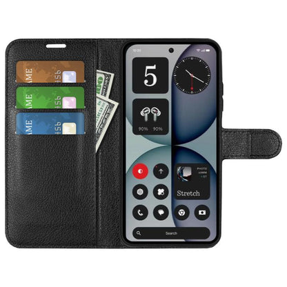 Litchi Texture Horizontal Flip Leather Phone Case with Holder, For Nothing Phone 4a Pro, For Nothing Phone 4a, For Nothing Phone 3a Lite, For Nothing Phone 3 5G, For Nothing Phone 3a, For Nothing Phone 3a Pro