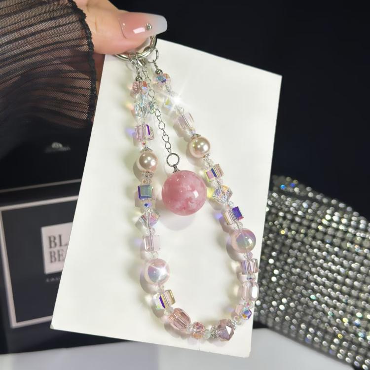 Cloud Glow-In-The-Dark Bead Pendant Mobile Phone Chain