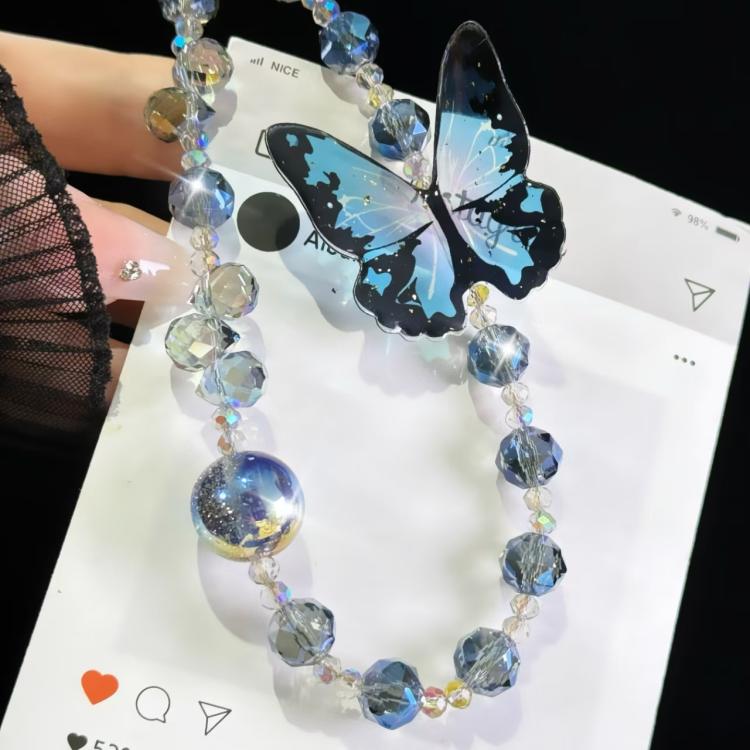 Three-Dimensional Nepalese Butterfly Mobile Phone Chain