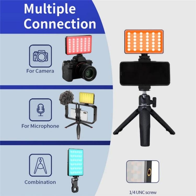 JMARY FM-150RGB For Smartphone Laptop Camera Portable LED RGB Photography Video Light, FM-150RGB