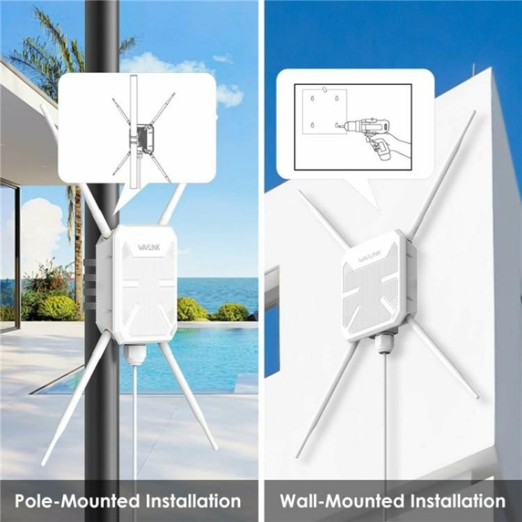 WAVLINK WN588HA2 AP Repeater WiFi Signal Booster AC1200 Dual Band WiFi Extender