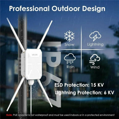 WAVLINK WN588HA2 AP Repeater WiFi Signal Booster AC1200 Dual Band WiFi Extender