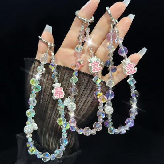Rich Diamond Ball Crystal Mobile Phone Chain