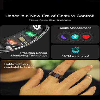R04 SIZE 9 Smart Ring, Support Heart Rate / Blood Oxygen / Sleep Monitoring / Take Photos