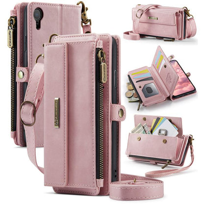CaseMe C39 RFID Blocking Zipper Wallet Leather Phone Case with Crossbody Strap, For iPhone 13 Pro, For iPhone 13, For iPhone 13 mini, For iPhone 12 / 12 Pro, For iPhone 12 Pro Max, For iPhone 12 mini, For iPhone 11 Pro Max, For iPhone 11               ...