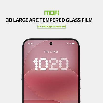 MOFI 9H 3D Explosion-proof Curved Screen Tempered Glass Film, For Nothing Phone 4a Pro, For Nothing Phone 4a, For Nothing Phone 3, For Nothing CMF Phone 2 Pro, For Nothing Phone 3a / 3a Pro