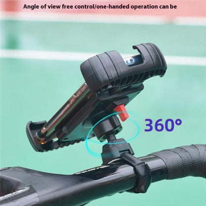 Z012 360 Degree Rotation Motorcycle Bicycle Handlebar Rearview Mirror Phone Mount