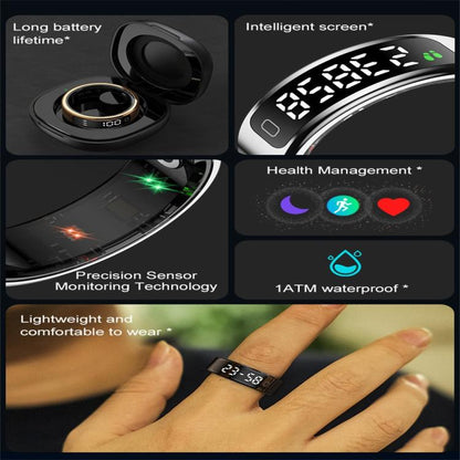 R11C SIZE 8 Smart Ring, Support Heart Rate / Blood Oxygen / Sleep Monitoring / Multiple Sport Modes