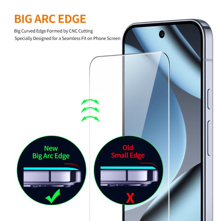 ENKAY 0.18mm High Aluminum-silicon Tempered Glass Film, Support Ultrasonic Fingerprint Unclock, For Google Pixel 11, For Google Pixel 11 Pro, For Google Pixel 10 / 10 Pro