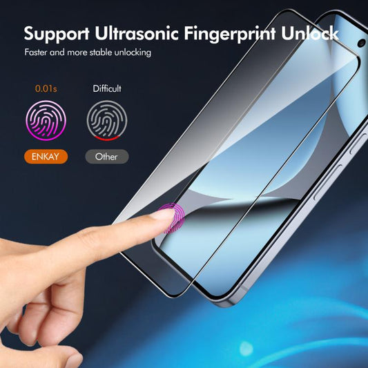 ENKAY Hat-Prince 0.18mm High Aluminum-silicon Tempered Glass Film, Support Ultrasonic Fingerprint Unclock, For Google Pixel 11, For Google Pixel 11 Pro, For Google Pixel 10 / 10 Pro