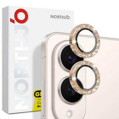 NORTHJO 1 Set Camera Lens Protector Glitter Metal Ring Film, For Samsung Galaxy S26+ 5G, For Samsung Galaxy S26 Ultra 5G, For Samsung Galaxy S26 5G, For Samsung Galaxy S25 Edge 5G, For Samsung Galaxy A26 5G, For Samsung Galaxy S25 5G                   ...