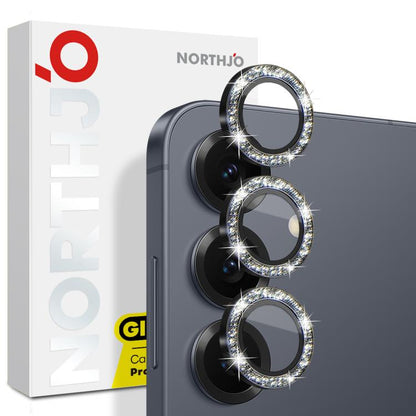 NORTHJO 1 Set Camera Lens Protector Glitter Metal Ring Film, For Samsung Galaxy S26+ 5G, For Samsung Galaxy S26 Ultra 5G, For Samsung Galaxy S26 5G, For Samsung Galaxy S25 Edge 5G, For Samsung Galaxy A26 5G, For Samsung Galaxy S25 5G                   ...