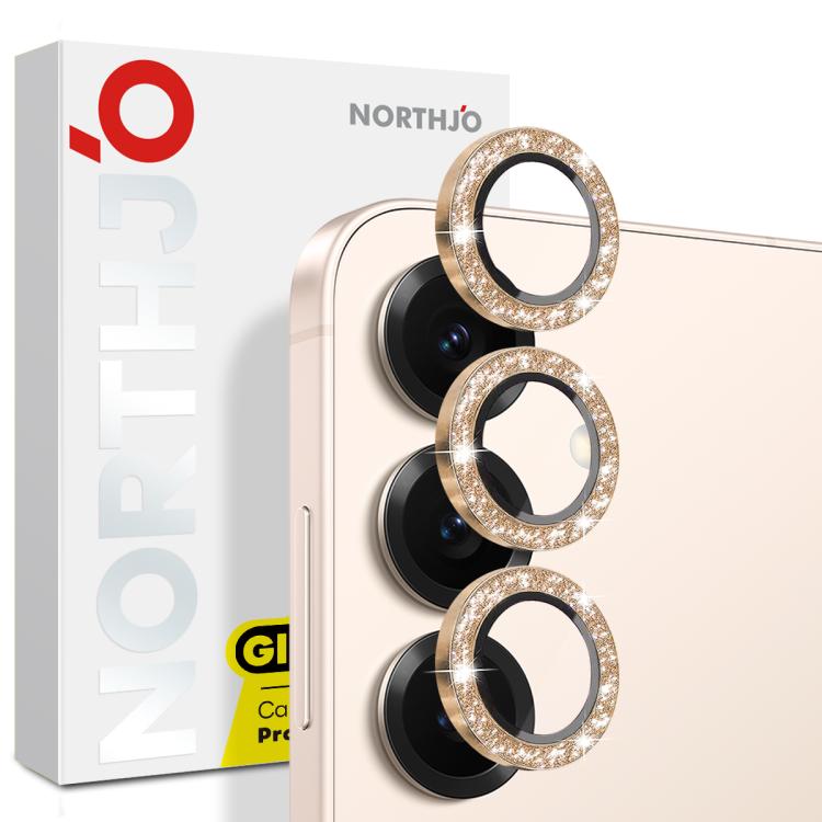 NORTHJO 1 Set Camera Lens Protector Glitter Metal Ring Film, For Samsung Galaxy S26+ 5G, For Samsung Galaxy S26 Ultra 5G, For Samsung Galaxy S26 5G, For Samsung Galaxy S25 Edge 5G, For Samsung Galaxy A26 5G, For Samsung Galaxy S25 5G                   ...