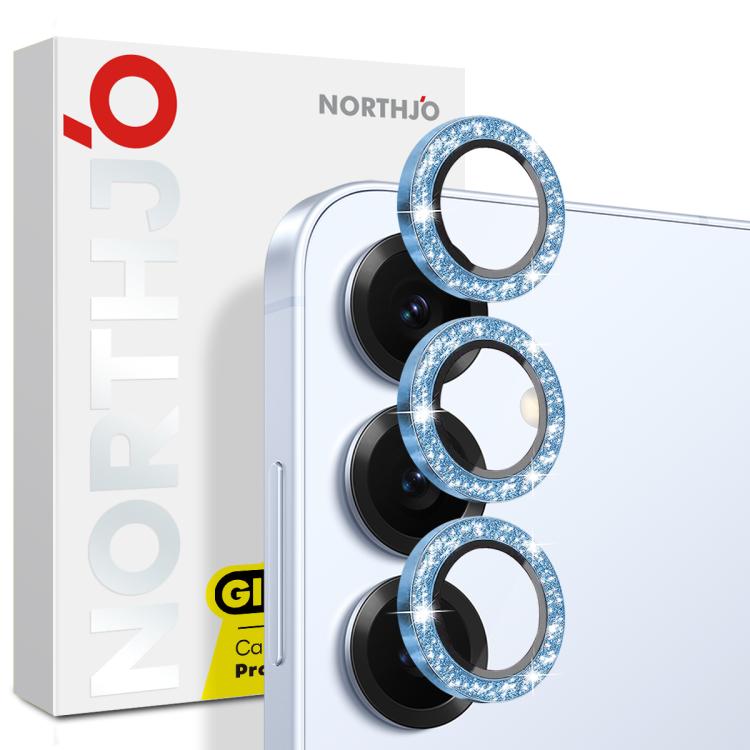 NORTHJO 1 Set Camera Lens Protector Glitter Metal Ring Film, For Samsung Galaxy S26+ 5G, For Samsung Galaxy S26 Ultra 5G, For Samsung Galaxy S26 5G, For Samsung Galaxy S25 Edge 5G, For Samsung Galaxy A26 5G, For Samsung Galaxy S25 5G                   ...
