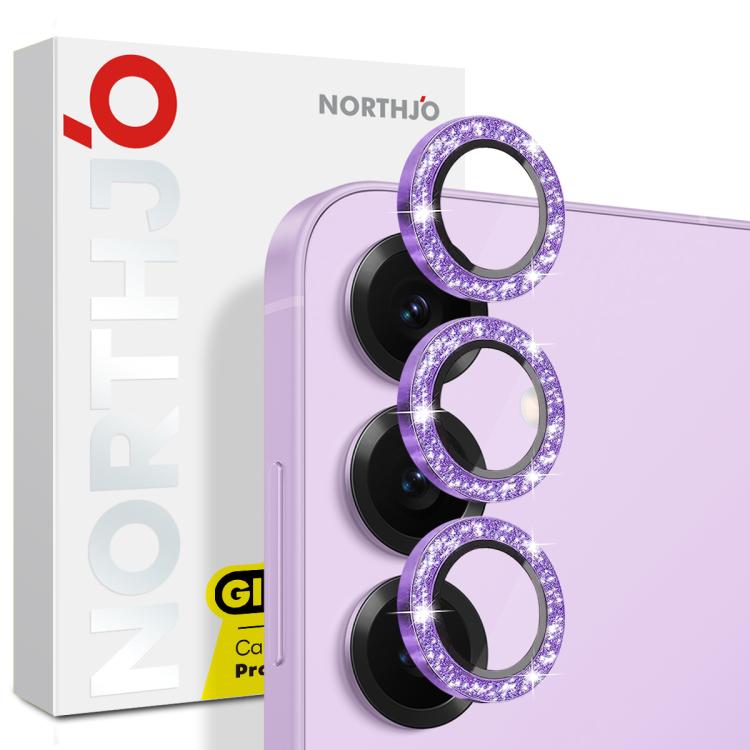 NORTHJO 1 Set Camera Lens Protector Glitter Metal Ring Film, For Samsung Galaxy S26+ 5G, For Samsung Galaxy S26 Ultra 5G, For Samsung Galaxy S26 5G, For Samsung Galaxy S25 Edge 5G, For Samsung Galaxy A26 5G, For Samsung Galaxy S25 5G                   ...