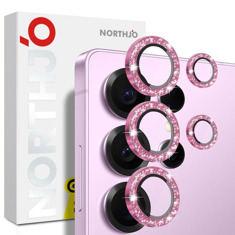 NORTHJO 1 Set Camera Lens Protector Glitter Metal Ring Film, For Samsung Galaxy S26+ 5G, For Samsung Galaxy S26 Ultra 5G, For Samsung Galaxy S26 5G, For Samsung Galaxy S25 Edge 5G, For Samsung Galaxy A26 5G, For Samsung Galaxy S25 5G                   ...