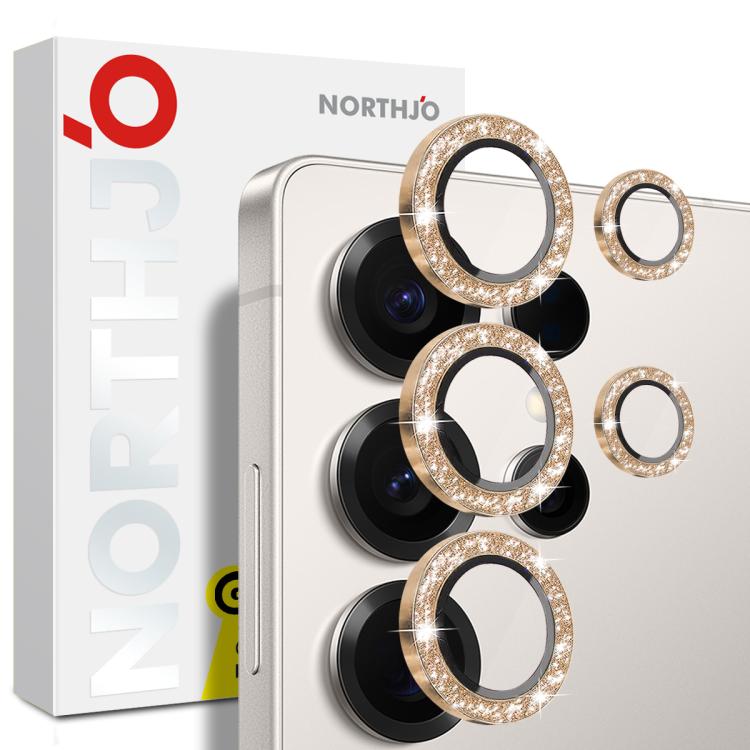 NORTHJO 1 Set Camera Lens Protector Glitter Metal Ring Film, For Samsung Galaxy S26+ 5G, For Samsung Galaxy S26 Ultra 5G, For Samsung Galaxy S26 5G, For Samsung Galaxy S25 Edge 5G, For Samsung Galaxy A26 5G, For Samsung Galaxy S25 5G                   ...