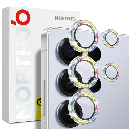 NORTHJO 1 Set Camera Lens Protector Glitter Metal Ring Film, For Samsung Galaxy S26+ 5G, For Samsung Galaxy S26 Ultra 5G, For Samsung Galaxy S26 5G, For Samsung Galaxy S25 Edge 5G, For Samsung Galaxy A26 5G, For Samsung Galaxy S25 5G                   ...