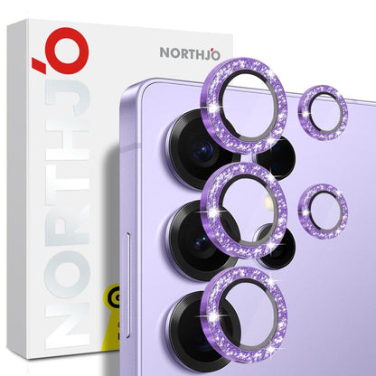 NORTHJO 1 Set Camera Lens Protector Glitter Metal Ring Film, For Samsung Galaxy S26+ 5G, For Samsung Galaxy S26 Ultra 5G, For Samsung Galaxy S26 5G, For Samsung Galaxy S25 Edge 5G, For Samsung Galaxy A26 5G, For Samsung Galaxy S25 5G                   ...