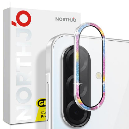 NORTHJO 1 Set Camera Lens Protector Glitter Metal Ring Film, For Samsung Galaxy S26+ 5G, For Samsung Galaxy S26 Ultra 5G, For Samsung Galaxy S26 5G, For Samsung Galaxy S25 Edge 5G, For Samsung Galaxy A26 5G, For Samsung Galaxy S25 5G                   ...