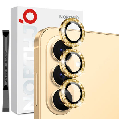 NORTHJO 1 Set Camera Lens Protector Glitter Metal Ring Film, For Samsung Galaxy S26+ 5G, For Samsung Galaxy S26 Ultra 5G, For Samsung Galaxy S26 5G, For Samsung Galaxy S25 Edge 5G, For Samsung Galaxy A26 5G, For Samsung Galaxy S25 5G                   ...