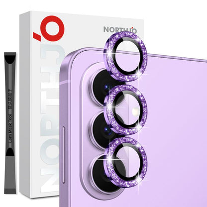 NORTHJO 1 Set Camera Lens Protector Glitter Metal Ring Film, For Samsung Galaxy S26+ 5G, For Samsung Galaxy S26 Ultra 5G, For Samsung Galaxy S26 5G, For Samsung Galaxy S25 Edge 5G, For Samsung Galaxy A26 5G, For Samsung Galaxy S25 5G                   ...
