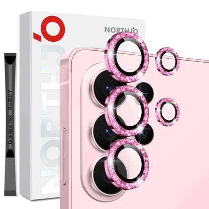 NORTHJO 1 Set Camera Lens Protector Glitter Metal Ring Film, For Samsung Galaxy S26+ 5G, For Samsung Galaxy S26 Ultra 5G, For Samsung Galaxy S26 5G, For Samsung Galaxy S25 Edge 5G, For Samsung Galaxy A26 5G, For Samsung Galaxy S25 5G                   ...