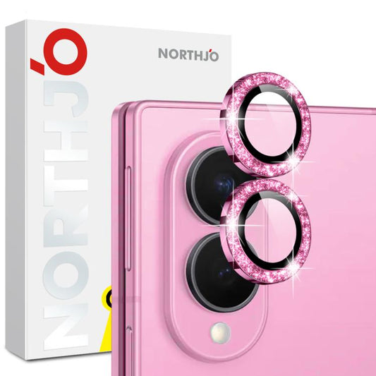 NORTHJO 1 Set Camera Lens Protector Glitter Metal Ring Film, For Galaxy Z Fold8 5G, For Galaxy Z Fold8 Ultra 5G, For Galaxy Z Flip8 5G, For Samsung Galaxy S26+ 5G, For Samsung Galaxy S26 Ultra 5G, For Samsung Galaxy S26 5G, For Galaxy Z Fold7 5G       ...