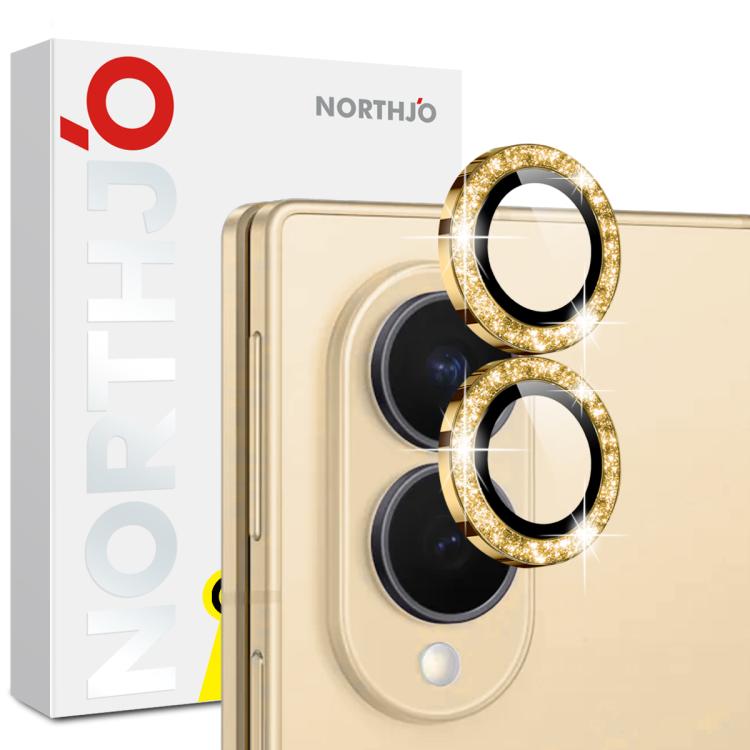 NORTHJO 1 Set Camera Lens Protector Glitter Metal Ring Film, For Galaxy Z Fold8 5G, For Galaxy Z Fold8 Ultra 5G, For Galaxy Z Flip8 5G, For Galaxy S26+ 5G, For Galaxy S26 Ultra 5G, For Galaxy S26 5G, For Galaxy A37 5G / A57 5G, For Galaxy Z Fold7 5G   ...