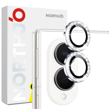 NORTHJO 1 Set Camera Lens Protector Glitter Metal Ring Film, For Galaxy Z Fold8 5G, For Galaxy Z Fold8 Ultra 5G, For Galaxy Z Flip8 5G, For Galaxy S26+ 5G, For Galaxy S26 Ultra 5G, For Galaxy S26 5G, For Galaxy A37 5G / A57 5G, For Galaxy Z Fold7 5G   ...